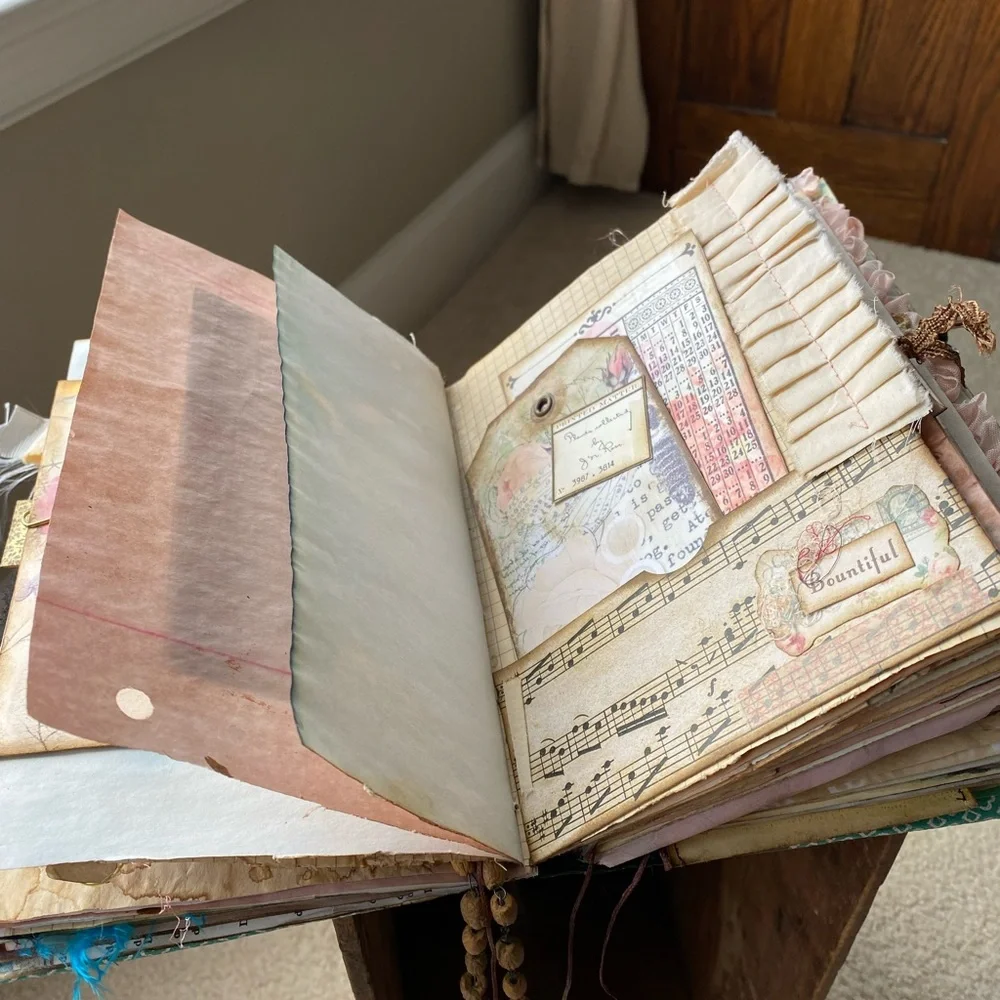 🆕 Handmade Travelers Notebook Junk Journal - Diary of an Edwardian Lady